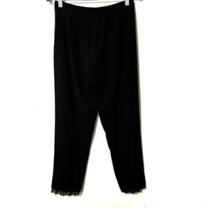 Worth Black Wool Blend Lace Trimmed Dress Pants Trousers Women's Size 4